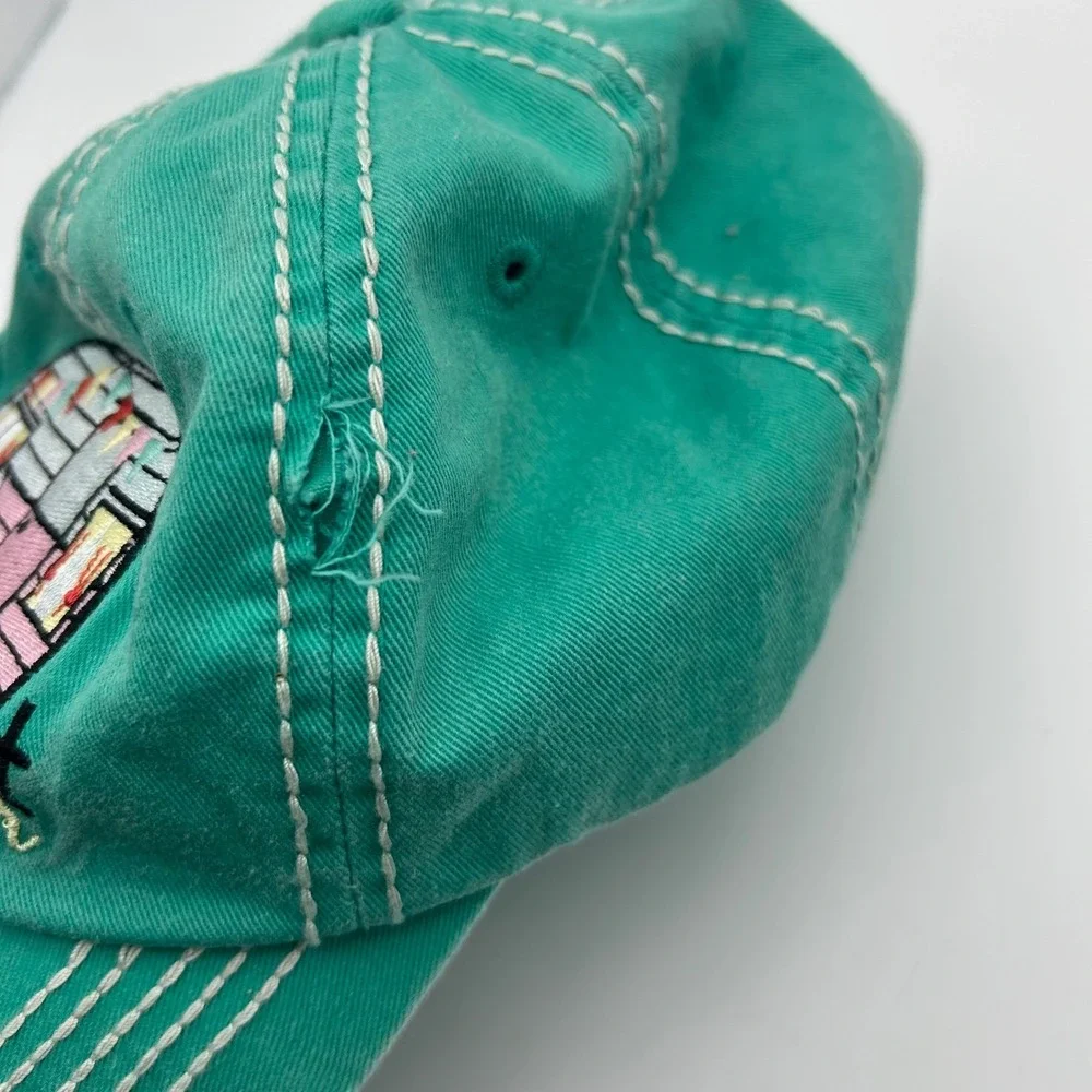 KBETHOS‎ Vintage Teal Green Distressed Camper Trailer Embroidered Baseball Cap